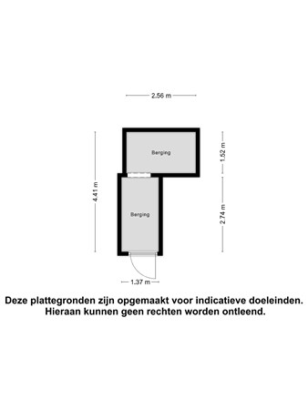 Floorplan - Rechterstraat 25b, 5281 BS Boxtel